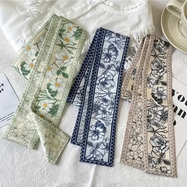 [BUNJANG] Patterned Scarves Set of 3 / 패턴 스카프 3종 세트(새상품)