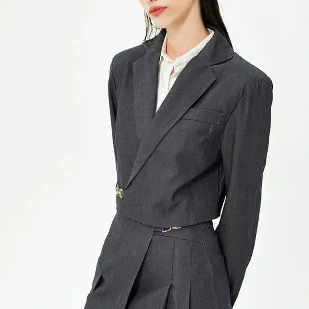 [BUNJANG] Penciclub Women's Grey Set-up Set F / 펜시클럽 여성 셋업 그레이세트 F