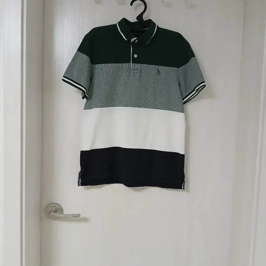 [BUNJANG] Hazzys Color Block Short-Sleeve Polo Shirt / 헤지스 카라티 3색 배색
