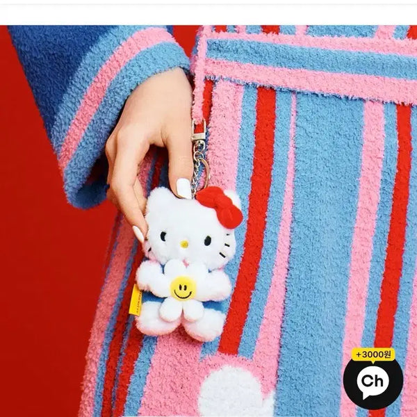 [BUNJANG] Hello Kitty & Wiggly Wiggly Plush Keychain / 헬로키티 & 위글위글 인형 키링