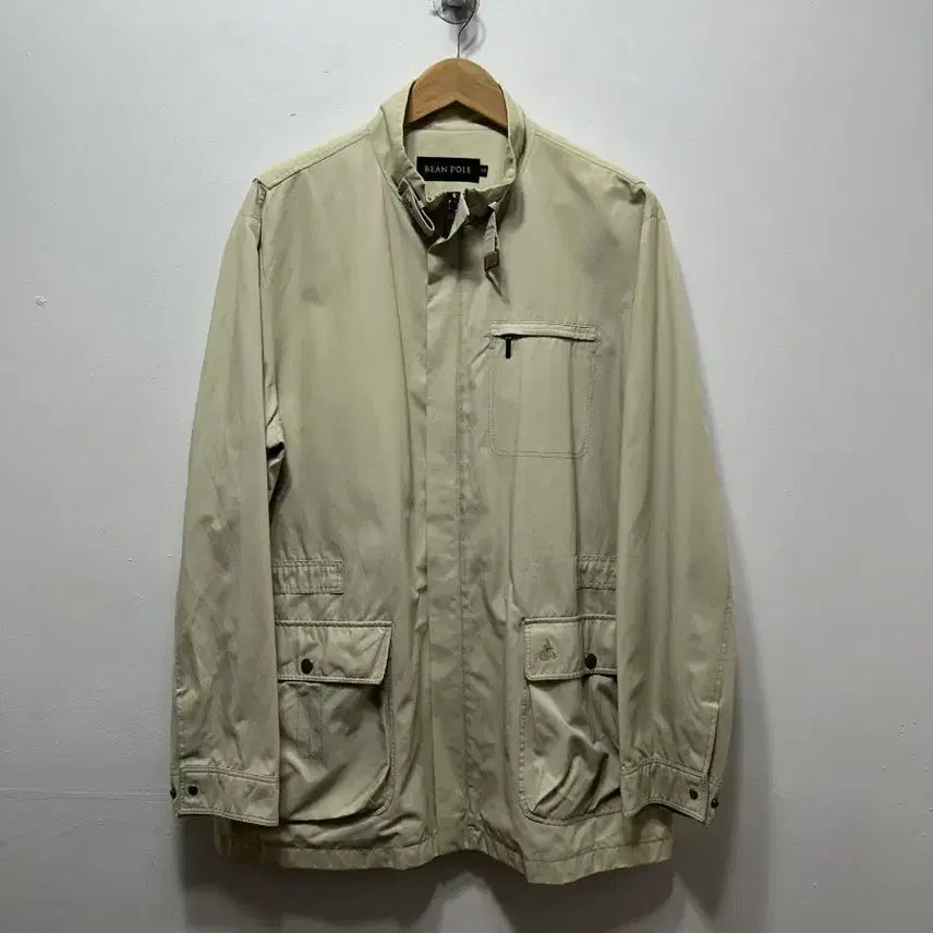 [BUNJANG] Beanpole Beige Bomber Jacket 105 / 빈폴 재킷 베이지색 봄버  105