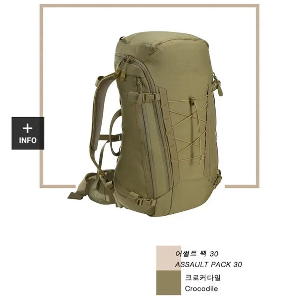 [BUNJANG] Arc'teryx LEAF Assault 30 Backpack Crocodile / 아크테릭스 어썰트 30 배낭 크로커다일
