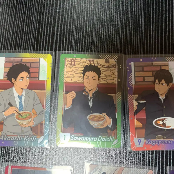 [BUNJANG] Haikyu!! Sukiya Event Limited Cards & Clear Card Bundle Set / 하이큐 일본 현장 스키야 이벤트 한정카드3장 + 클리어카드 일괄
