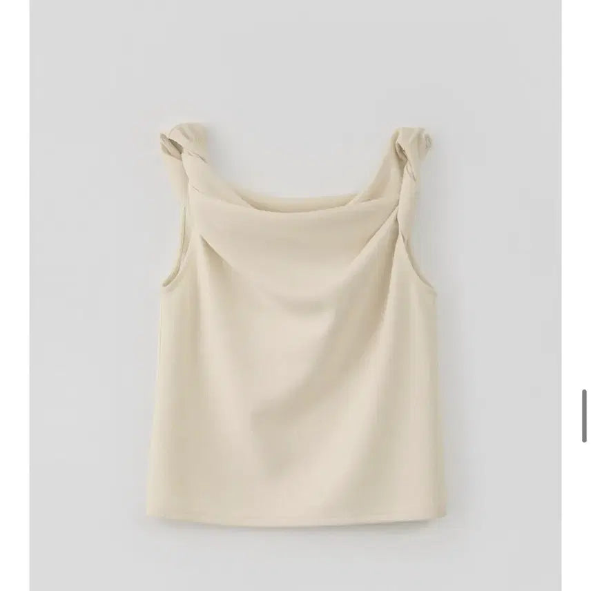 [BUNJANG] Lace Textured Twist Sleeveless Top / 레이스 텍스터 트위스트 민소매 탑