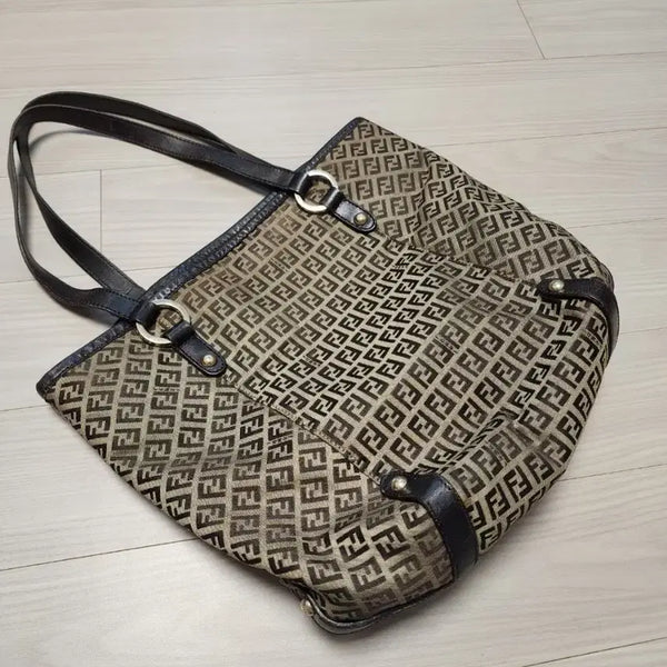 [BUNJANG] Fendi Zucchino Shoulder Bag Brown / 펜디 쥬카노 숄더백 브라운