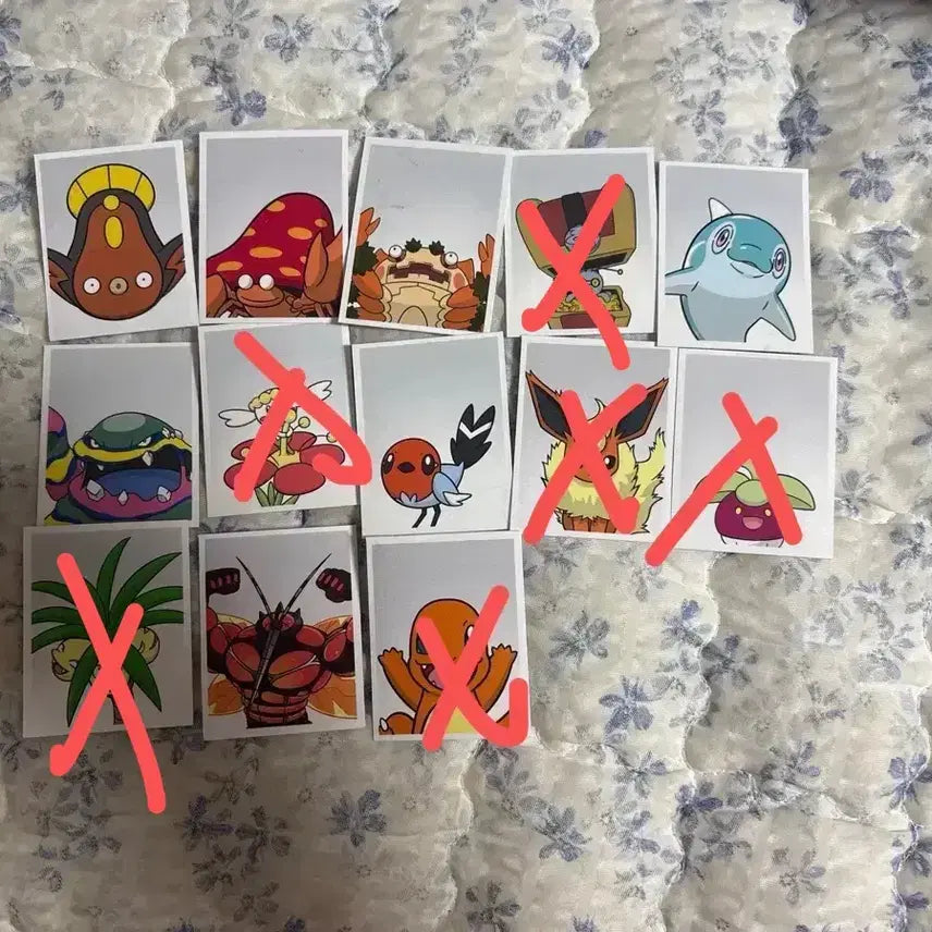 [BUNJANG] Pokemon Pokemonster Trading Cards Set 1 & 2 (Medoh, Dolphiman, Mashiboo, Hwasalkobeen) / 포켓몬 포켓몬스터 증명사진 증사 1탄 2탄 메더 맨돌핀 매시붕 화살꼬빈