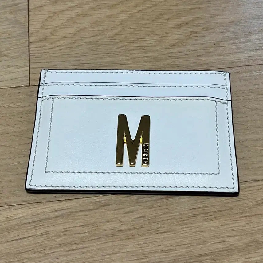 [BUNJANG] Moschino White Card Holder / 모스키노 카드지갑
