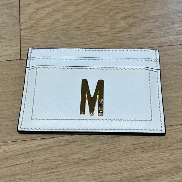[BUNJANG] Moschino White Card Holder / 모스키노 카드지갑