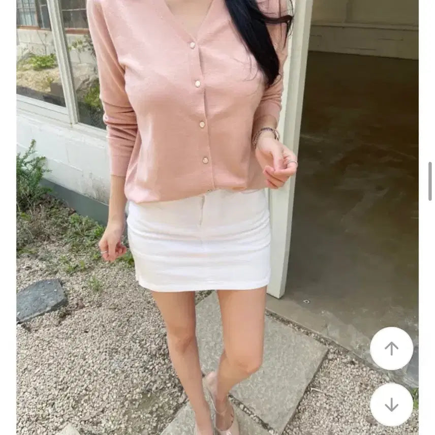 [BUNJANG] Dermanon Creamy Gold Button Cardigan / 새상품 하이퀄리티 더마농 크리미 금장 가디건