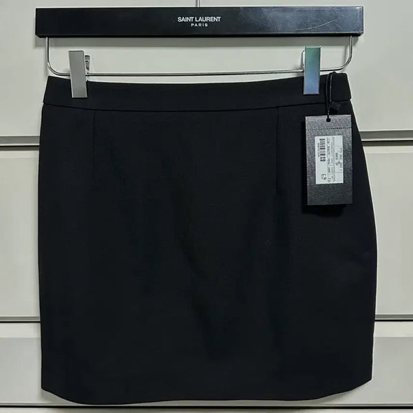 [BUNJANG] Saint Laurent Black Mini Skirt Size 34 / (새상품) 생로랑 미니 스커트 34