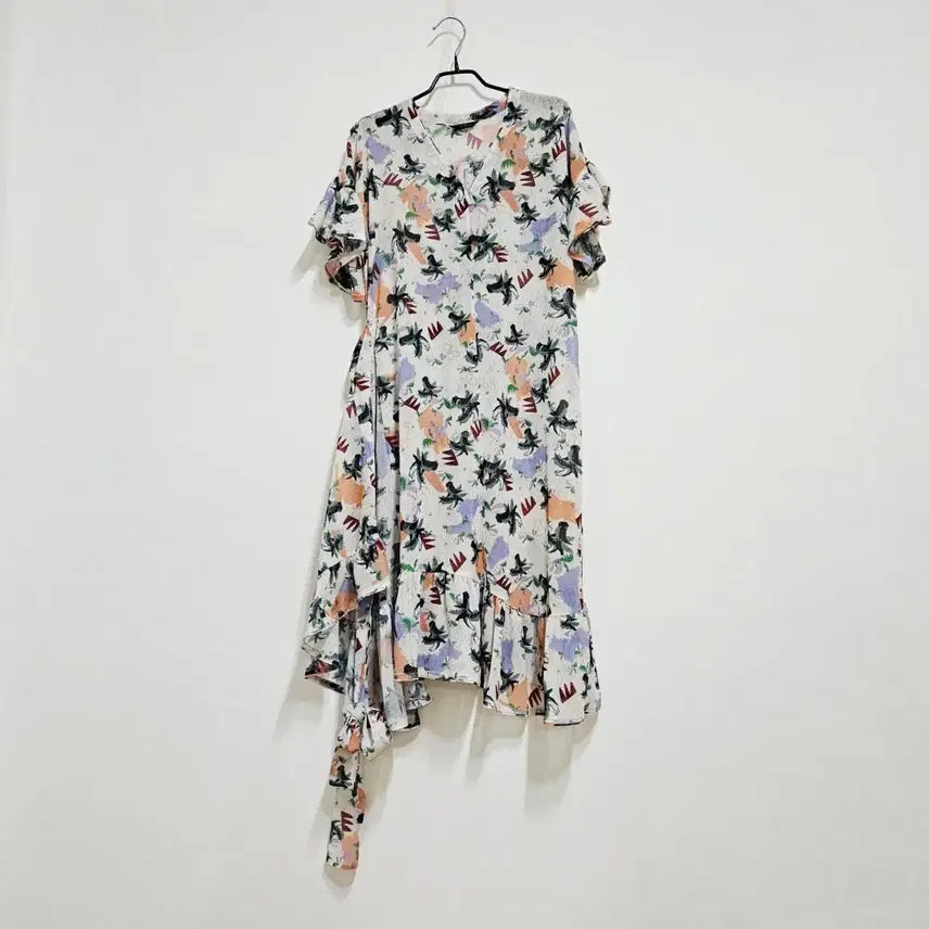 [BUNJANG] TIME Haberdashery Wrap Style Long Dress / TIME한섬 랩스탈 롱원피스