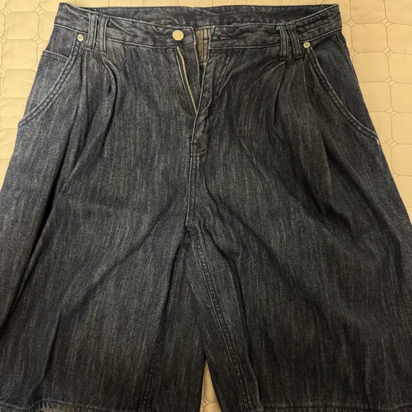 [BUNJANG] In tempo mood SS Rope Bermuda Pants - Dark Blue / 인템포무드 SS 로프 버뮤다 팬츠_다크블루