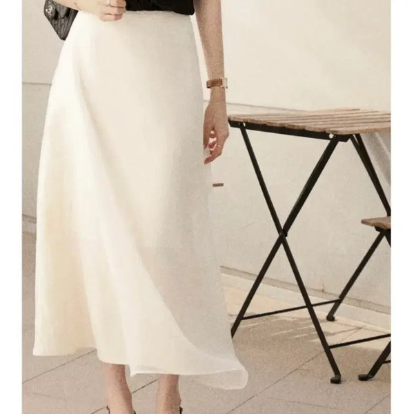[BUNJANG] Arte Layer Summer Skirt Ivory S / 아르테 레이어 썸머 스커트 아이보리 s