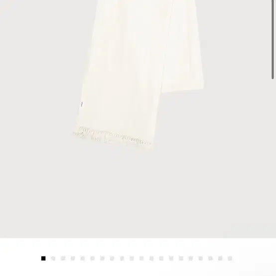 [BUNJANG] ETHOS Tassel Scarf Ivory / ETHOS 에토스 태슬 스카프 아이보리