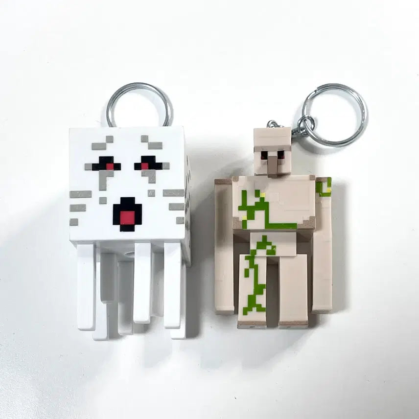 [BUNJANG] Minecraft Golem Gast Figure Keyring Gacha Strap / 마인크래프트 마크 골렘 가스트 피규어 키링 가챠 스트랩