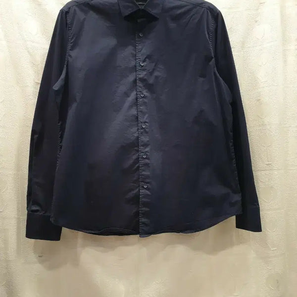 [BUNJANG] Massimo Dutti Men's Navy Cotton Blend Shirt L / 마시모두띠 Massimo Dutti 남성  셔츠 L(100)
