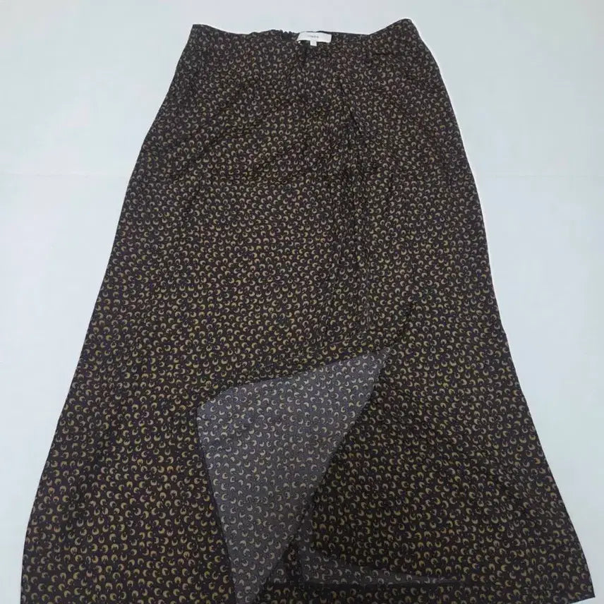 [BUNJANG] Vince Women's Brown Pattern Rayon Blend Skirt / 빈스 여성 브라운패턴 인견혼방 치마 44-55