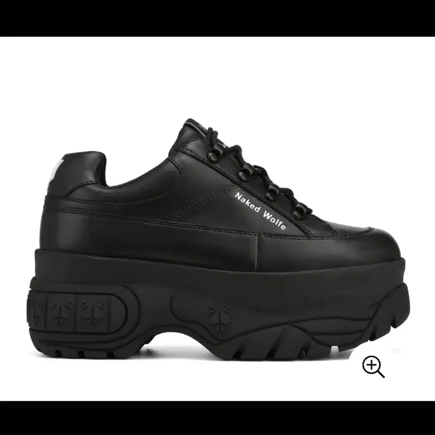 [BUNJANG] Naked Wolfe Black Platform Sneakers / 네이키드 울프 블랙 플랫폼 스니커즈