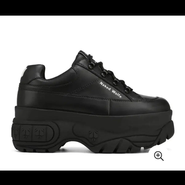 [BUNJANG] Naked Wolfe Black Platform Sneakers / 네이키드 울프 블랙 플랫폼 스니커즈