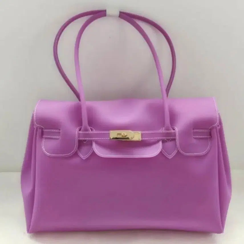 [BUNJANG] Women's Summer Jelly Birkin Tote Bag / 여성 여름 젤리 버킨 벌킨 토트백 데일리 사각 보부상 빅백 서류 가방