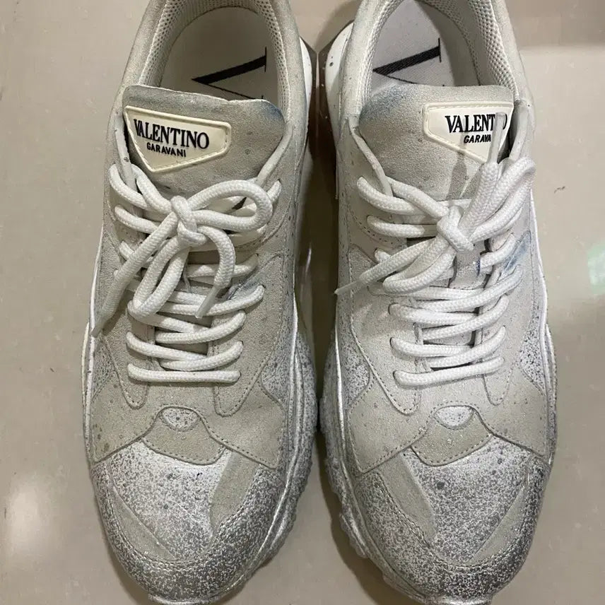 [BUNJANG] Valentino Bounce Suede & Leather Sneakers / VALENTINO Bounce suede&leather sneakers