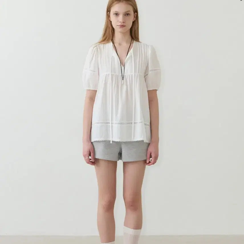 [BUNJANG] Magnet Archive Pure Pintuck Blouse (White) / 새상품)마그넷아카이브 Pure Pintuck Blouse (White)