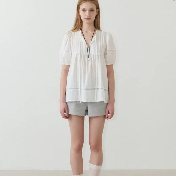 [BUNJANG] Magnet Archive Pure Pintuck Blouse (White) / 새상품)마그넷아카이브 Pure Pintuck Blouse (White)