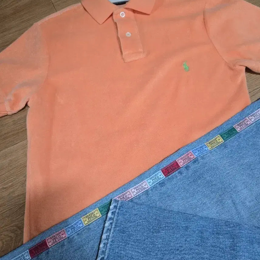 [BUNJANG] Polo Ralph Lauren Women's Terry Cotton Short Sleeve Polo Shirt / 폴로 랄프로렌 정품 여성 테리코튼 카라 반팔 티셔츠