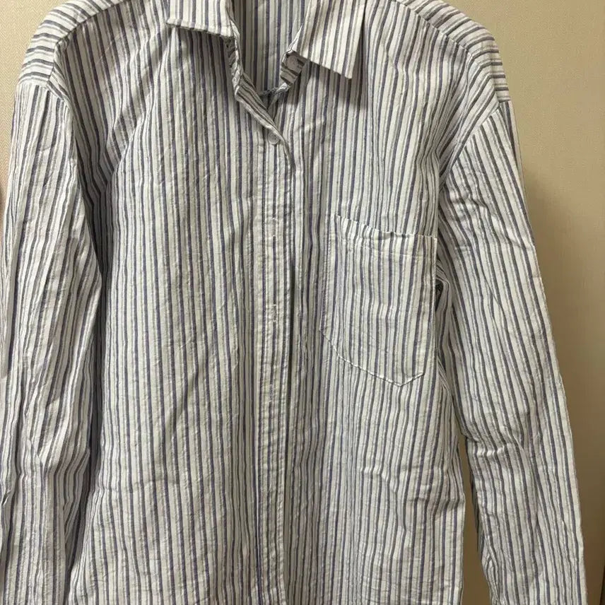 [BUNJANG] Stripe Shirt Blue / 스트라이프 셔츠 블루
