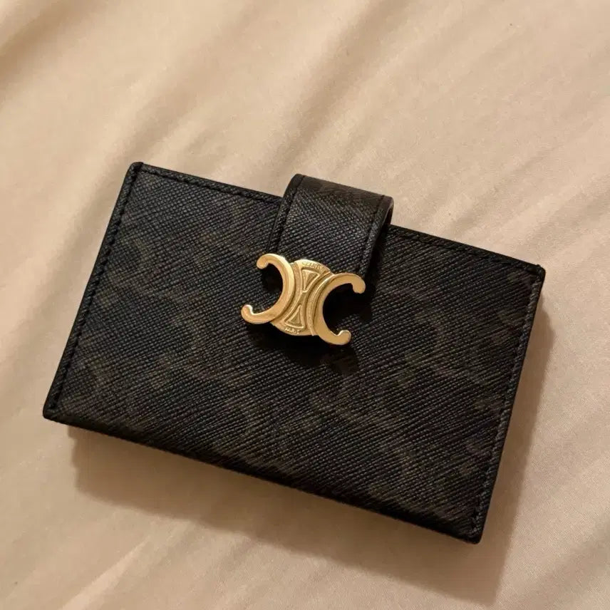 [BUNJANG] Celine Triomphe Canvas Nino Accordion Card Holder / 셀린느 니노 아코디언 카드 지갑 - 트리옹프 캔버스