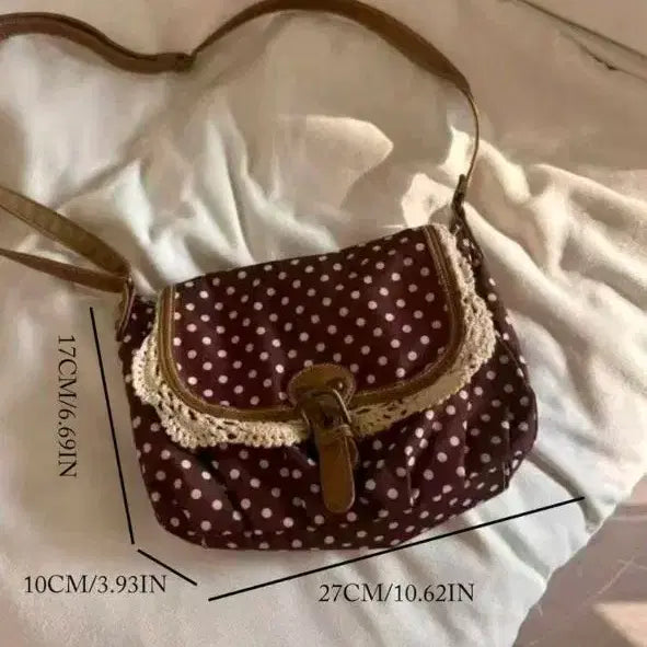 [BUNJANG] Polka Dot Shoulder Bag Crossbody Bag / 도트무늬 숄더백 크로스백