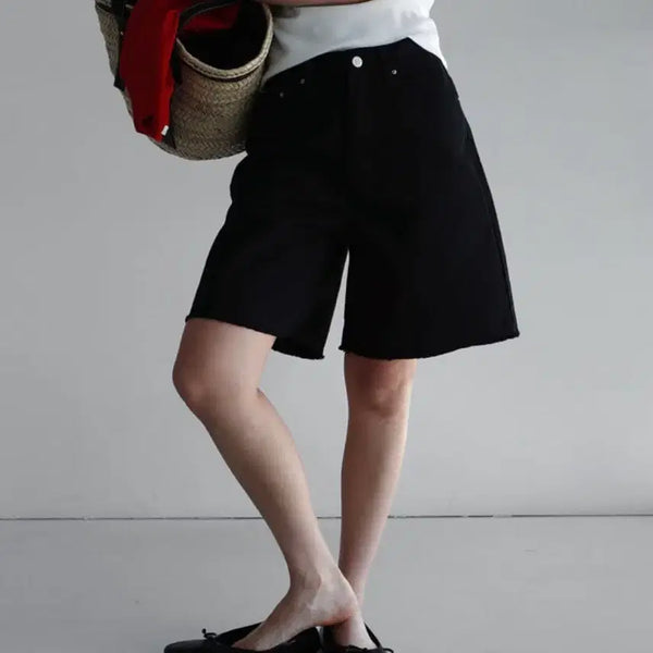 [BUNJANG] Laroom Youth Midi Shorts Black M / 라룸 유스미디쇼츠 블랙 M