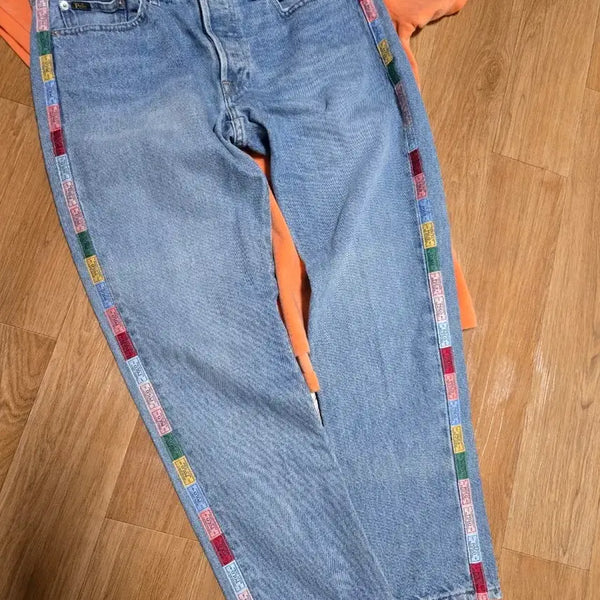 [BUNJANG] Polo Ralph Lauren Side Label Denim Pants / 폴로 랄프로렌 사이드 라벨 데님팬츠