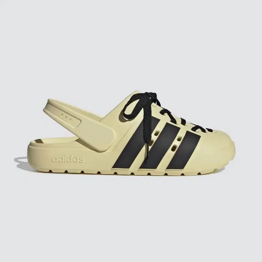 [BUNJANG] Adidas Adilette Clogs 2.0 Warm Vanilla/Black / 아딜렛 클로그 크록스 2.0 웜바닐라:블랙 245