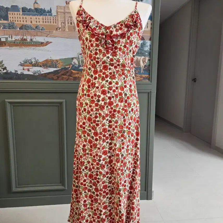 [BUNJANG] Rouge Paris Signature Flower Pattern Dress / 루즈 파리 route Paris 원피스