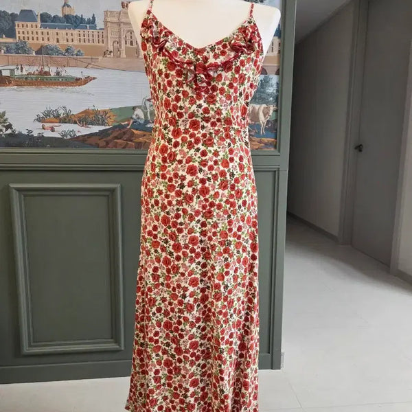 [BUNJANG] Rouge Paris Signature Flower Pattern Dress / 루즈 파리 route Paris 원피스