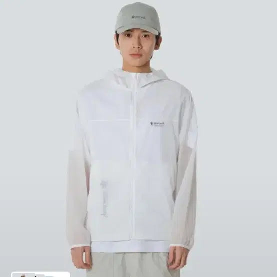 [BUNJANG] Snow Peak Windbreaker White XL / 스노우피크 바람막이 화이트 XL 거의 새상품