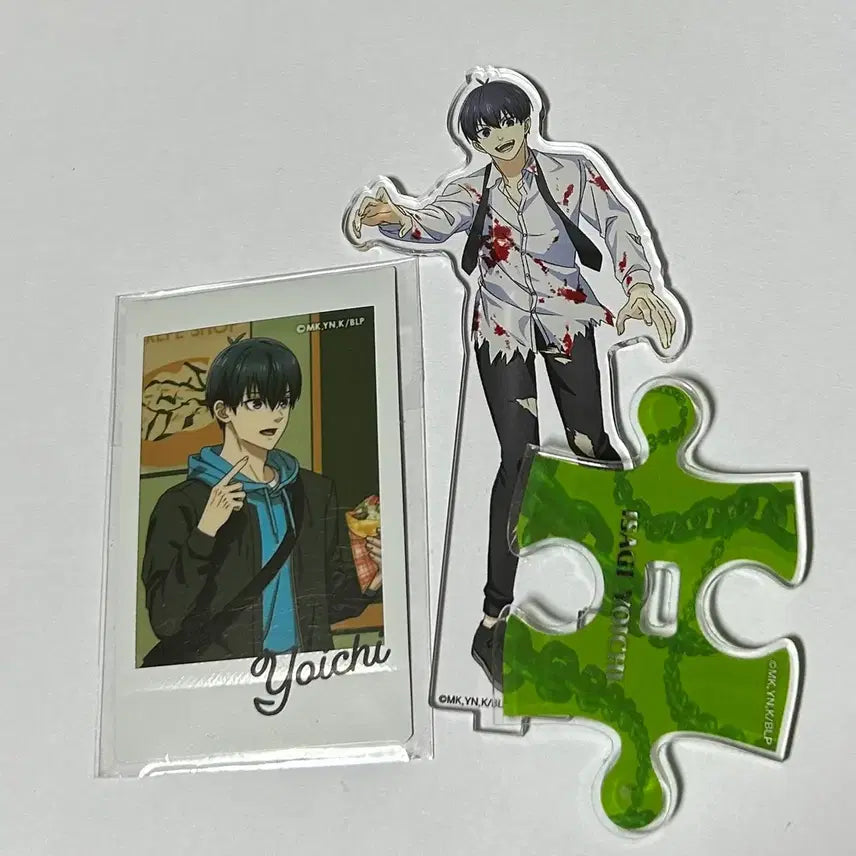 [BUNJANG] Blue Lock Yoichi Isagi Halloween Monster Acrylic Stand & Checky Photocard Bundle / 블루록 이사기 요이치 할로윈 몬스터 아크릴 스탠드 체키 포토카드 일괄