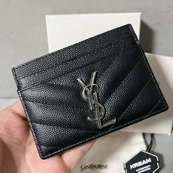 [BUNJANG] Saint Laurent Silver Monogram Card Holder / [새상품급] 입생로랑 은장 카드지갑
