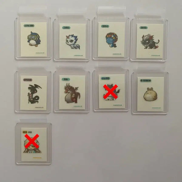 [BUNJANG] Maple Story First Edition Ddiddub Seal Collection / 판매) 메이플 1탄 띠부씰 판매.