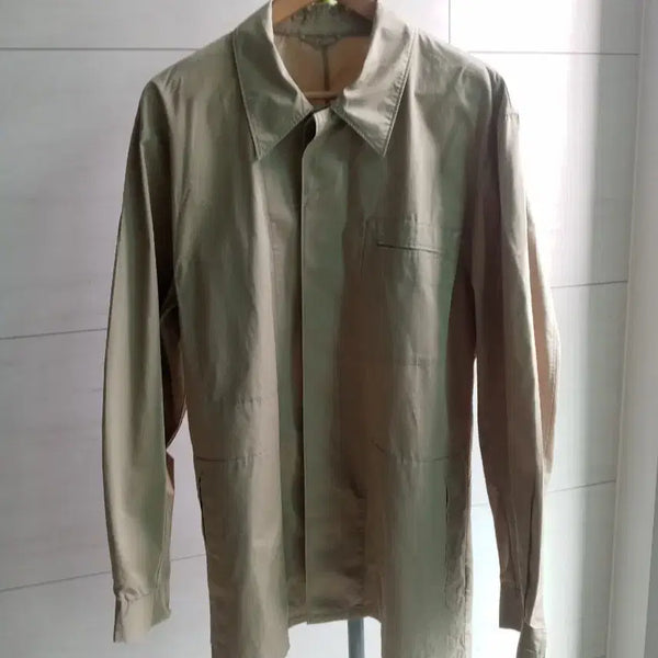 [BUNJANG] COS Beige Cotton Hidden Button Shirt Jacket / 코스 COS 셔츠 자켓