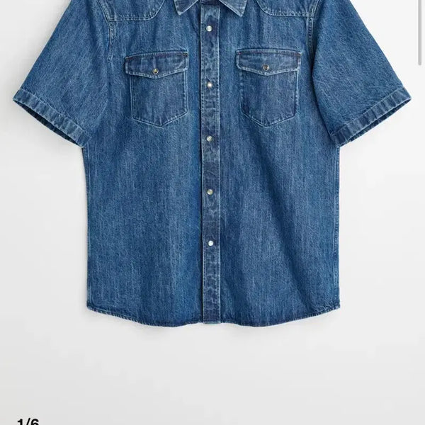 [BUNJANG] Our Legacy Western Snap Button Denim Shirt / 아워레가시 데님 셔츠