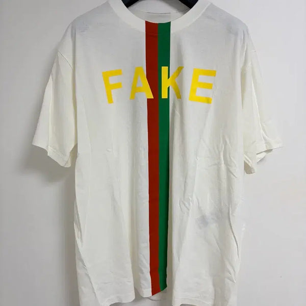 [BUNJANG] Gucci Not Fake Oversized T-Shirt / 구찌 낫 페이크 반팔 L사이즈(오버핏) 매장판 정품 새상품