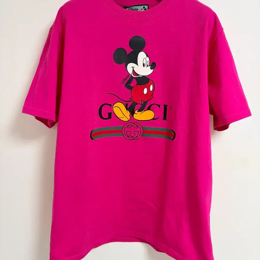 [BUNJANG] Gucci Men's Mickey Mouse Short Sleeve T-Shirt Size M / 구찌 남성 미키마우스 반팔 M사이즈 매장판 새상품