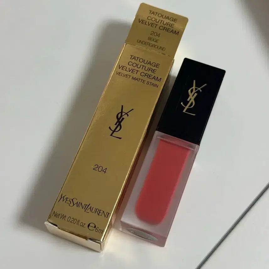 [BUNJANG] Yves Saint Laurent Tatouage Couture Velvet Cream 204 Beige Underground / 입생로랑 뷰티 따뚜아쥬 쿠뛰르 벨벳 크림 204 베이지 언더그라운드