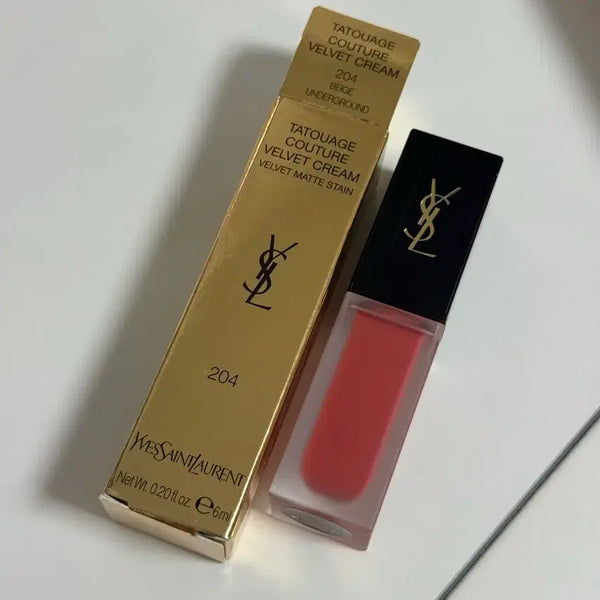 [BUNJANG] Yves Saint Laurent Tatouage Couture Velvet Cream 204 Beige Underground / 입생로랑 뷰티 따뚜아쥬 쿠뛰르 벨벳 크림 204 베이지 언더그라운드
