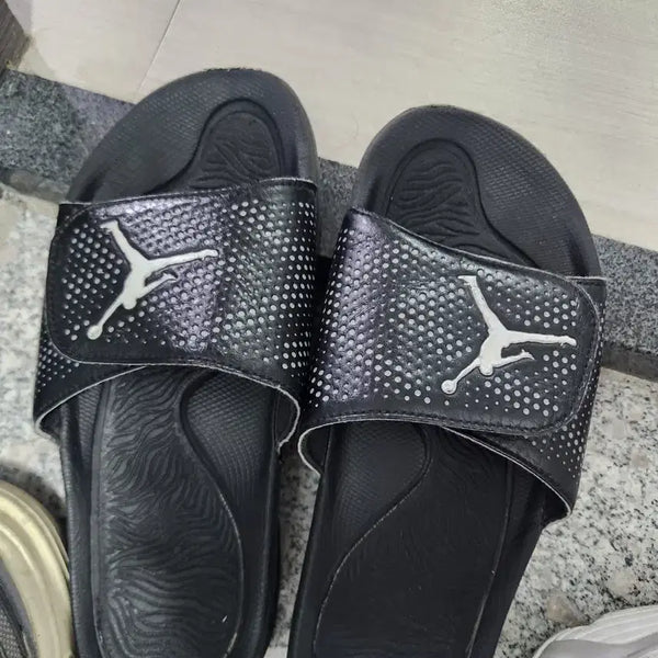 [BUNJANG] Nike Air Jordan Black Slides / 나이키 에어조던 슬라이드 검정 슬리퍼
