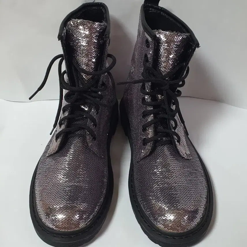 [BUNJANG] Primadonna Collection Italian Sequin Women's Walker Boots Size 39 / 이탈리아 프리마돈나 컬렉션 여성 스팽글 워커 부츠 신발 39사이즈