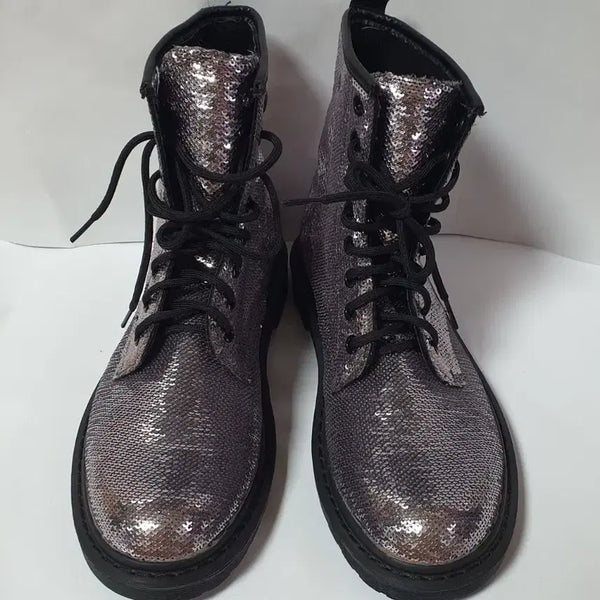 [BUNJANG] Primadonna Collection Italian Sequin Women's Walker Boots Size 39 / 이탈리아 프리마돈나 컬렉션 여성 스팽글 워커 부츠 신발 39사이즈