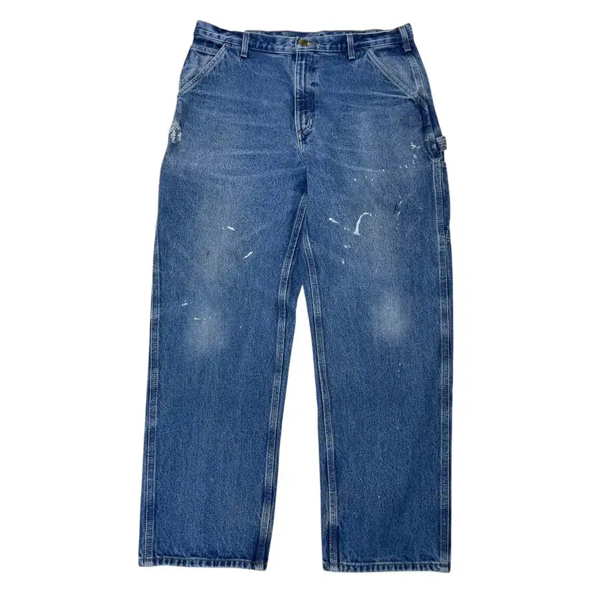 [BUNJANG] Carhartt B237 Carpenter Painting Denim Pants / [38x32] 칼하트 B237 카펜터 워크 페인팅 데님 팬츠 e10